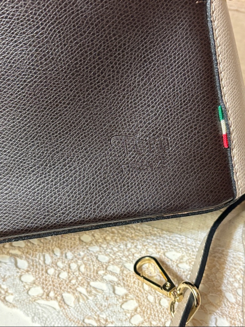 Toro Firenze Paris Mini Dome Leather Bag Made in Italy - Picture 5 of 5
